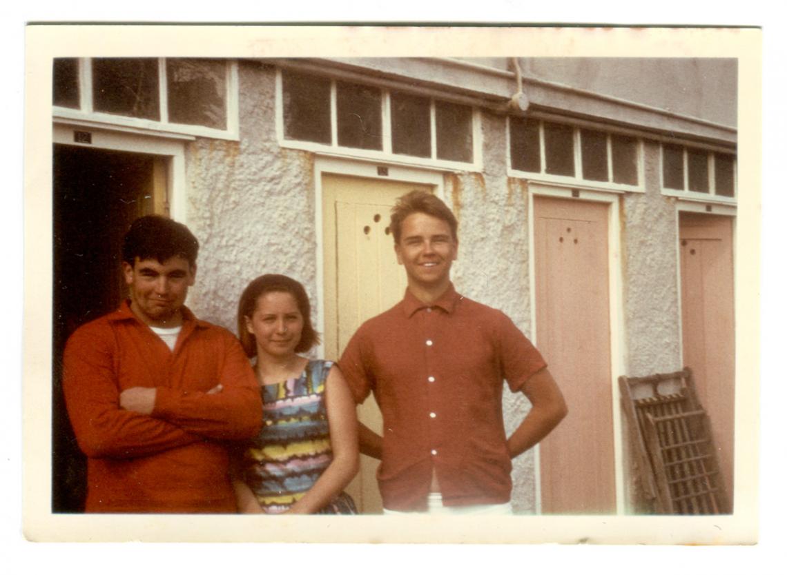 3 friends outside Pool Cubicles