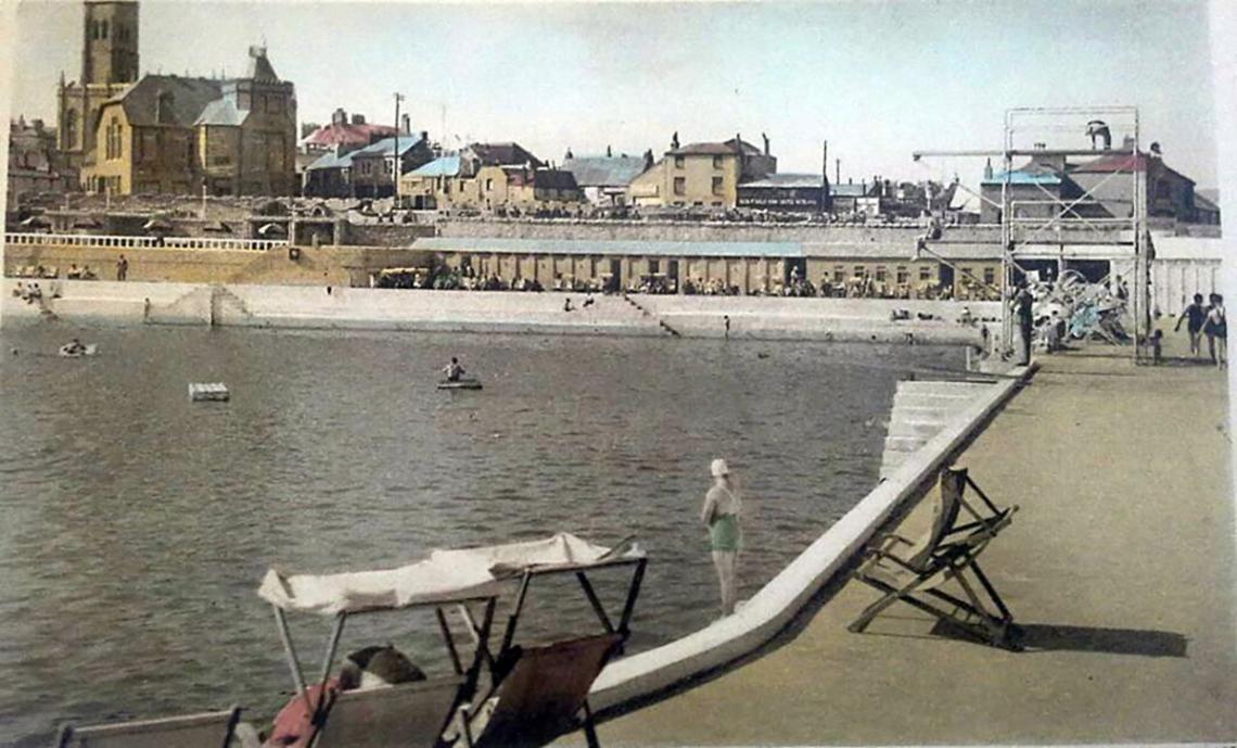 Jubilee Pool with deckchairs