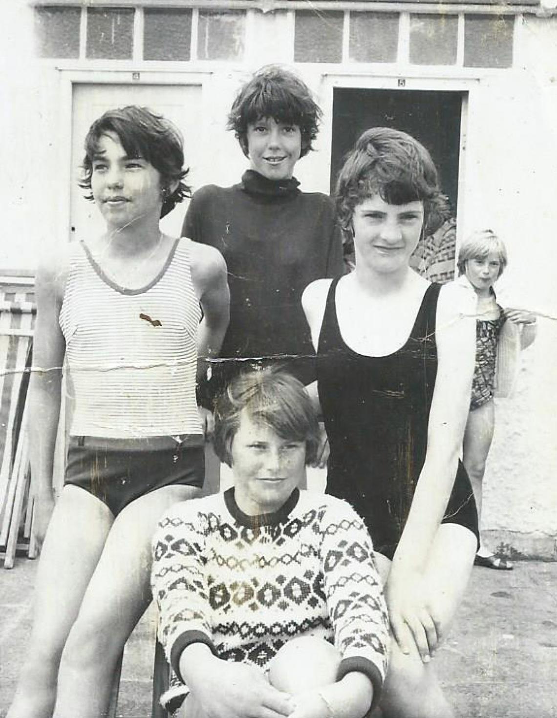 Liz Jilbert in front at Jubilee Pool