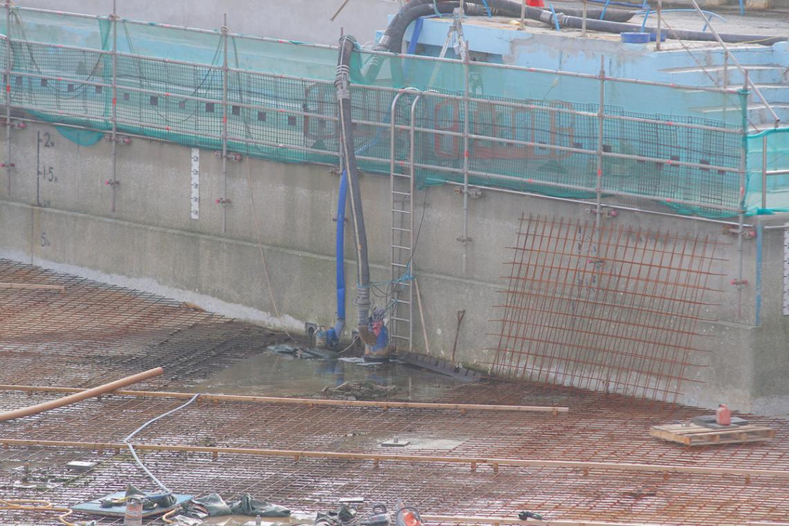 Jubilee Pool repairs and renovation: pumps and chutes