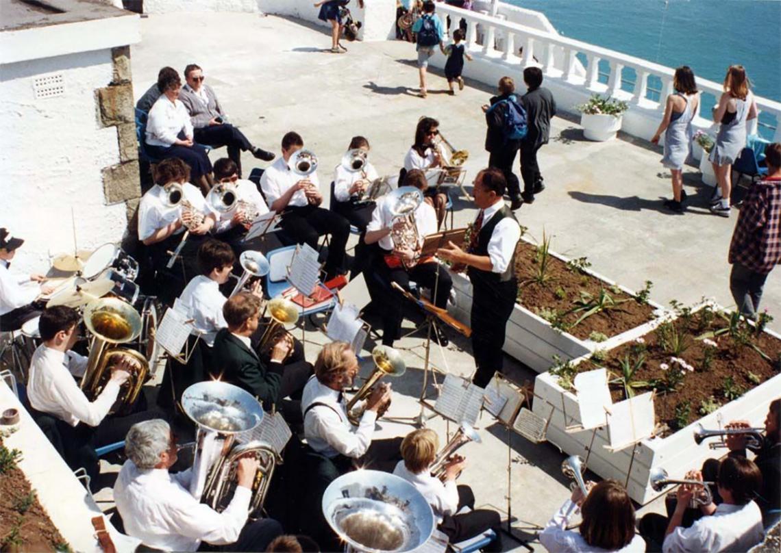 Band playing at the 'Grand Re-opening' of 1994