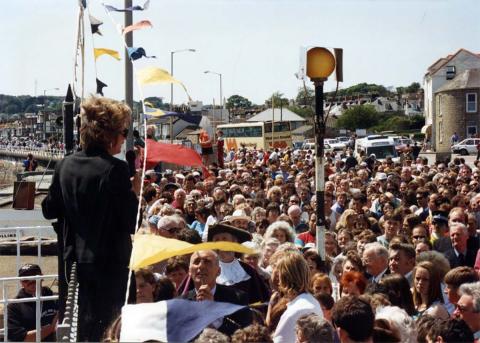 Speech to crowds at the 'Grand Re-opening' of 1994